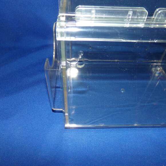 New-LG Acrylic Plastic Locking Ballot, Raffle, Donation Box w/ Advertising Sign - Picture 5 of 7